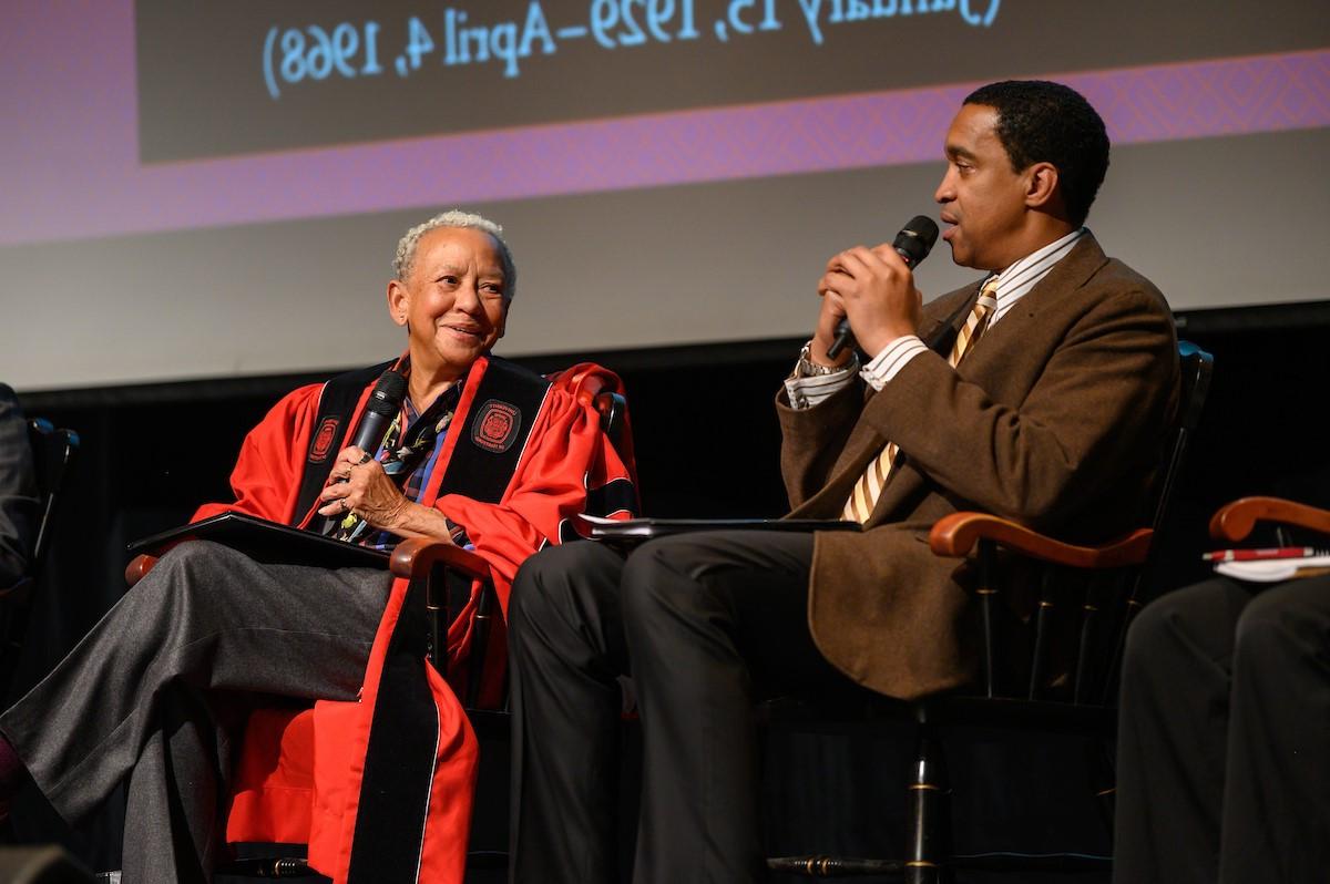 Javon Jackson and Nikki Giovanni at MLK Observance Celebration